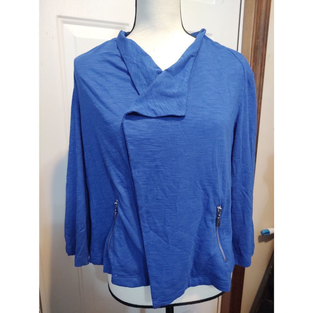 Chicos Wrap Style Top Zipper Pockets‎ Size 1 Style #801697